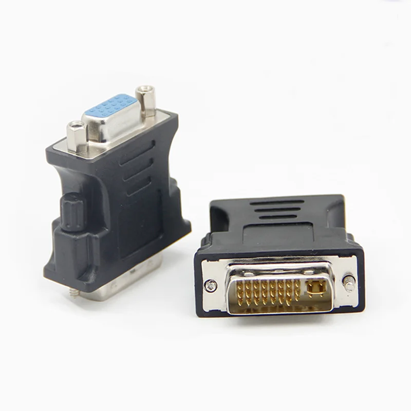 DVI 24 + 5 контактов (Φ) штекер на VGA разъем мама конвертер для компьютера ПК|Компьютерные кабели и разъемы| |