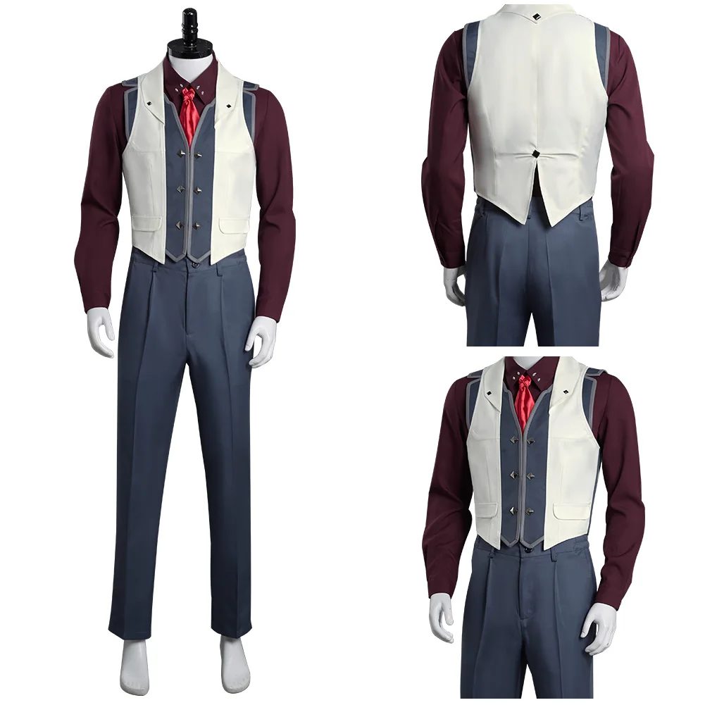 

Game Arcane LOL Viktor Cosplay Costume Outfits Adult Uniform Halloween Carnival Suit