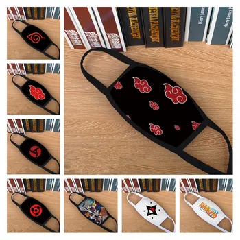 

Anime Naruto Akatsuki Uchiha Itachi Sharingan Cosplay Masks Konoha Kakashi Teenagers Cotton Half Face Mask accessories