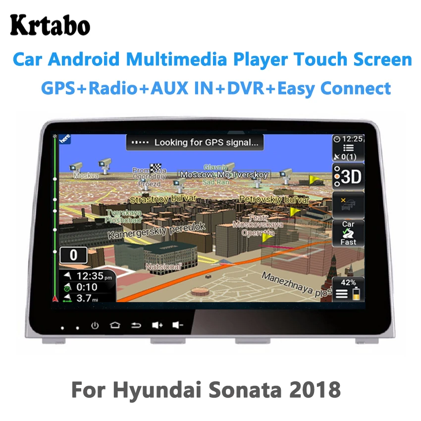 Для hyundai Sonata HD реверсивная навигационная Интегрированная машина Android автомобильный Интеллектуальный центральный контроль большой экран