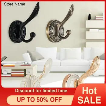 

European Clothes Cap Single Hook Wall Hanging Shoe Cabinet Bathroom Kitchen s Hardware Metal Chrome