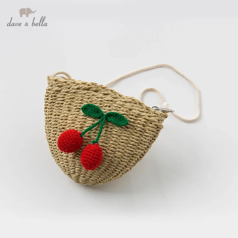 DBM12759 davebella Детская сумка через плечо с вишней кошелек для монет детский