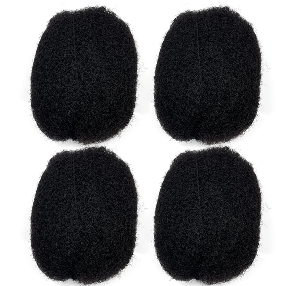 Tight Afro Kinky Human Hair Ideal for Making Locs Repair Extensions Twist Braids 4 Bundles/Package