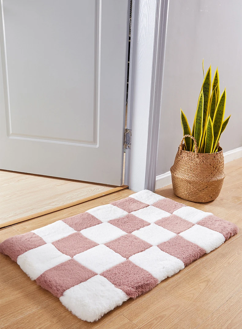 Waliicorners Crawling Mat Soft Fluffy Plush Rugs Artificial Sheepskin Foot Pads Faux Rabbit Fur Carpet Modern Home Decor 13 H198e3d1bcc1a4bf89772fbf60ae5cc47o