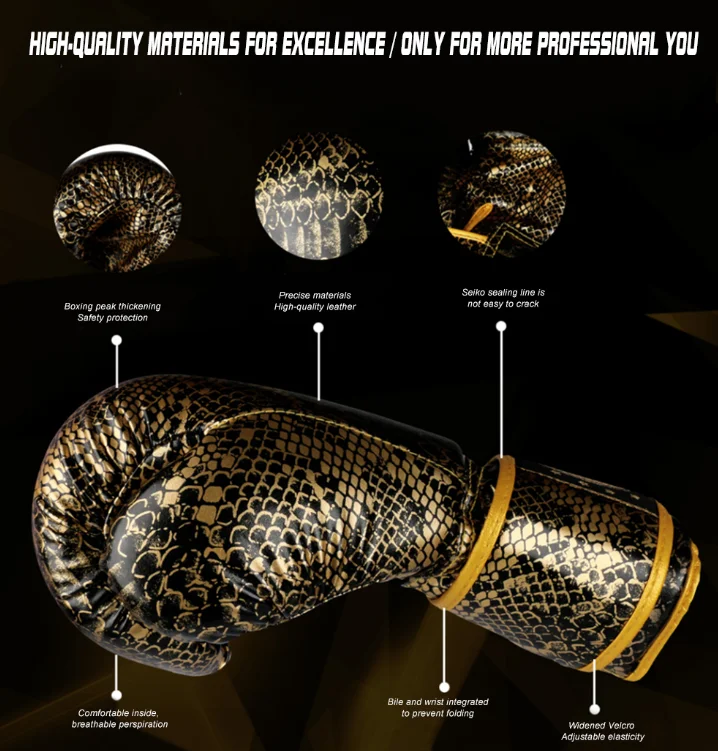 GINGPAI Боксерские перчатки для мужчин карате Муай Тай Guantes De Boxeo Free Fighting MMA Sanda