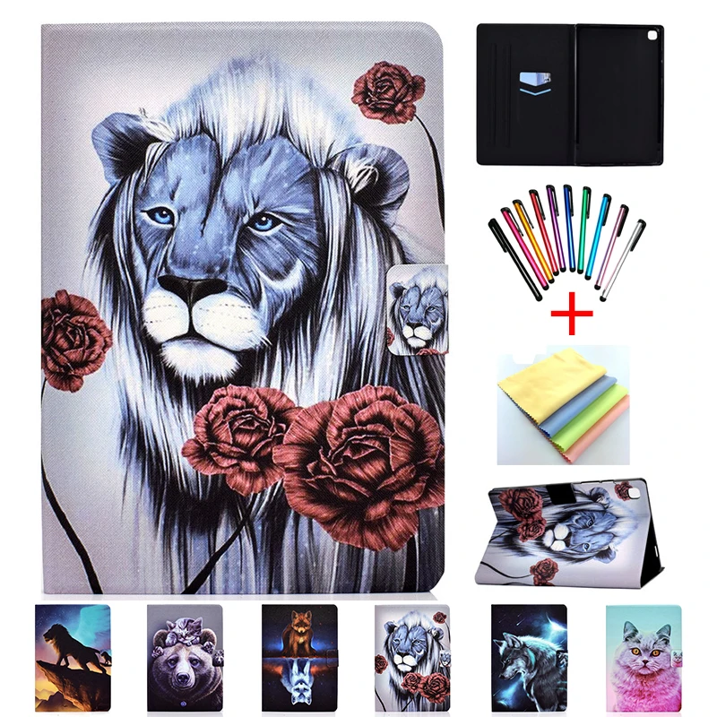 for Samsung Tab A7 T500 2020 Voltage PU Leather Fashion Pattern Funda pare Cover Galaxy A 7 T505 Tablet PC E-Book Case | Компьютеры и