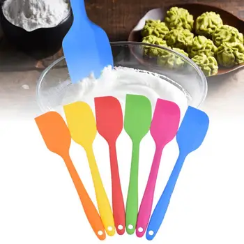 

Random Color Silicone Scraper Cake Baking Tool Food Grade Cooking Spatula Tool Silicone Stick Butter Rubber Shovel Non Bake R5M2