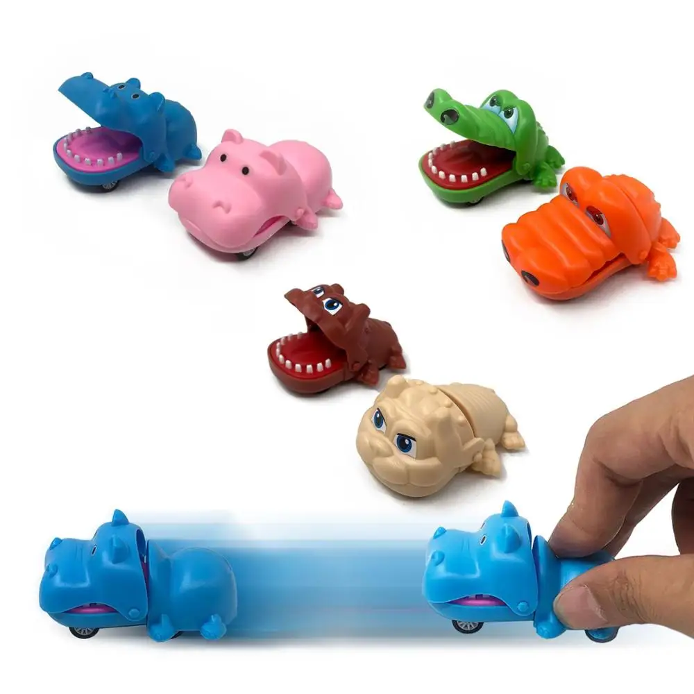 1pc explosion models cartoon inertia animal mini rally car crocodile hippo evil dog giveaway small gift | Игрушки и хобби