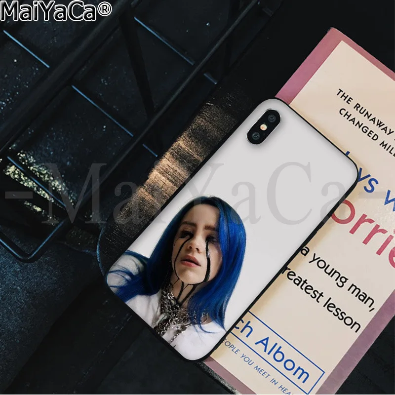 MaiYaCa Billie Eilish DIY печать рисунок чехол для телефона чехол для iPhone 5 5Sx 6 7 7plus 8 8Plus X XS MAX XR