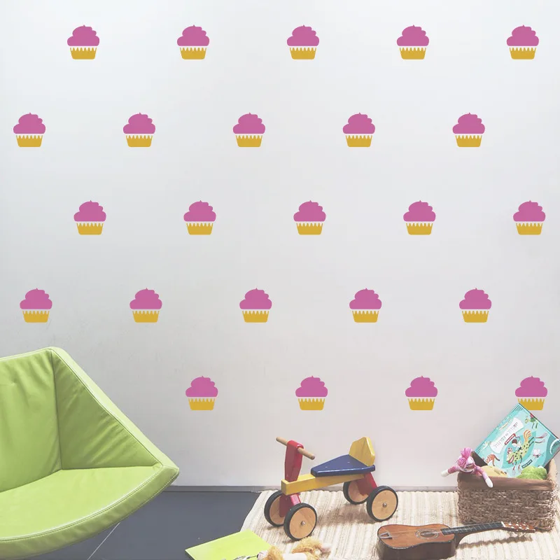 Горячая Распродажа INS стикер на стену s детская комната стикер для украшения стен мороженое слоеный торт виниловая наклейка на стену s съемный