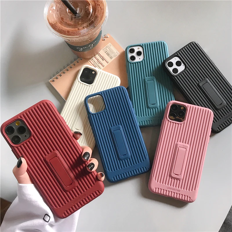 Простой однотонный чехол в полоску для телефона iphone 11 Pro Max X XR XS 6 6S 7 8 plus задняя