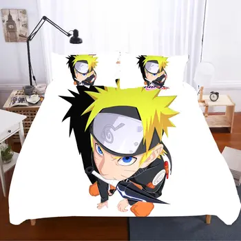 

Home Textiles Bed Linen NARUTO Ropa De Cama Luxury Gift Sabanas King Size Bedding Set Bed Linen Coarse Calico Bed Linen Poplin
