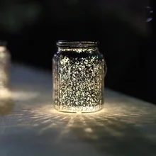 Солнечное Ретро листовое стекло барное освещение светодиодный Декор подвесной светильник банка Управление лампой подвесной светильник Открытый Фонарь Лампа