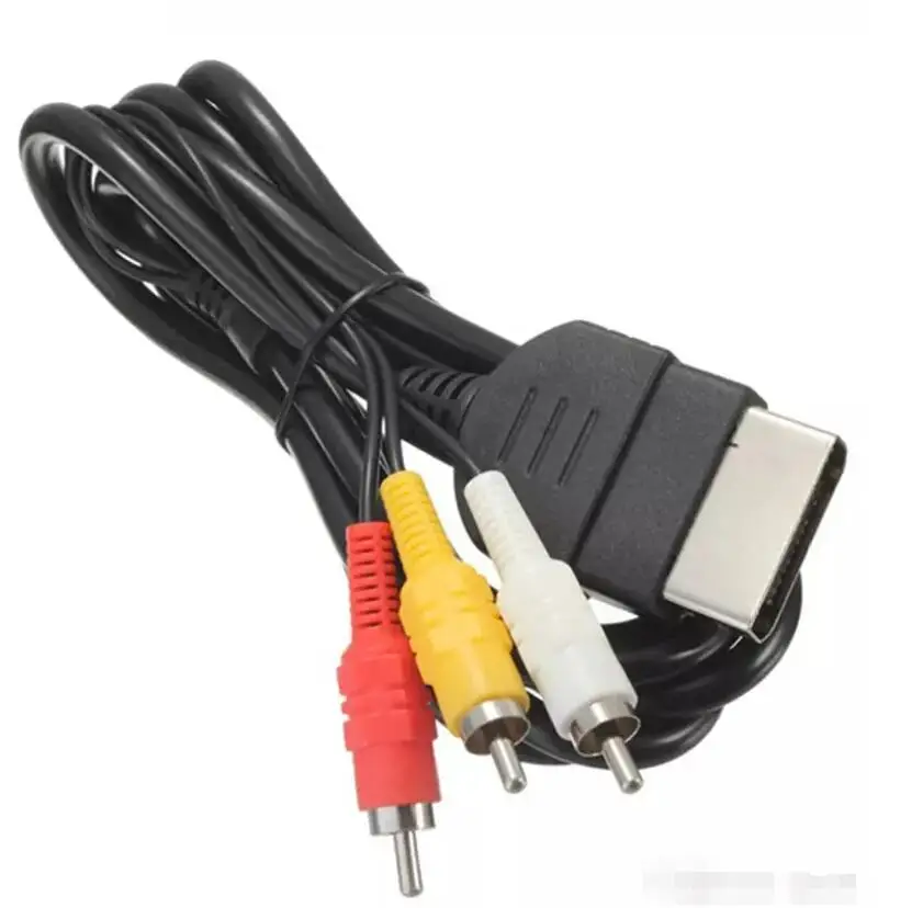 Замена 6FT аудио видео композитный кабель AV 3 провод RCA шнур для Xbox классический
