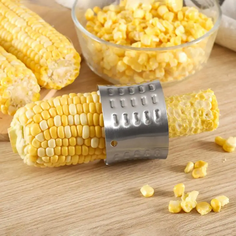 1pcs Home Corn Plane Peeler Cob Thresher Gadgets Manual Rotation Stainless Steel Corn Stripper Cutter Kitchen Tools Cocina