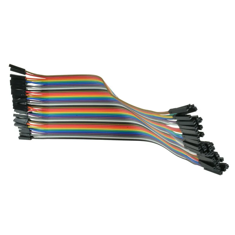 5PCS 40 pcs in row 20cm 1pin 1p-1p 2.54mm female to male jumper wire connector Dupont cable for Arduino Nano Breadboard FMI 