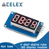 TM1637 4 Bits Digital LED Display Module For arduino 7 Segment 0.36Inch Clock RED Anode Tube Four Serial Driver Board Pack ► Photo 1/6