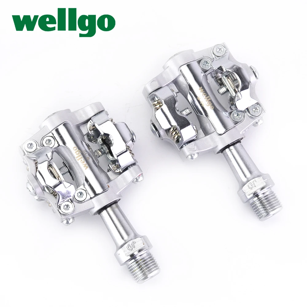 Wellgo M19 Ultralight Aluminum Alloy MTB Road Bike Pedal Sealed Bearing Clipless pedal SPD Bike Pedals Bicycle Parts