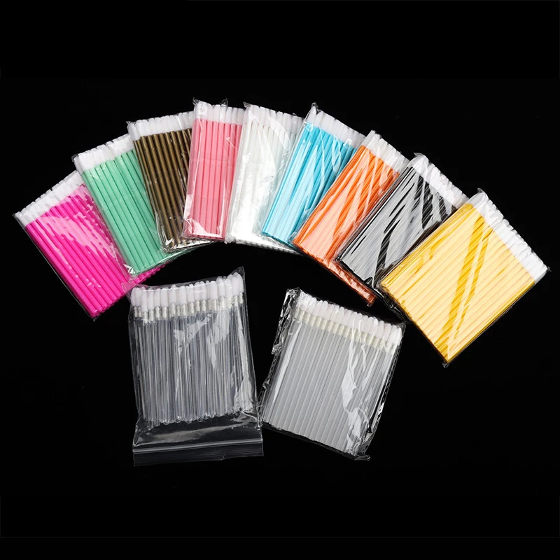 

New 10/20/50/100pcs Disposable Cosmetic Makeup Lip Brush Lipstick Lip Glossy Wands Pen Cleaner Applicator Gloss Brushes Tools