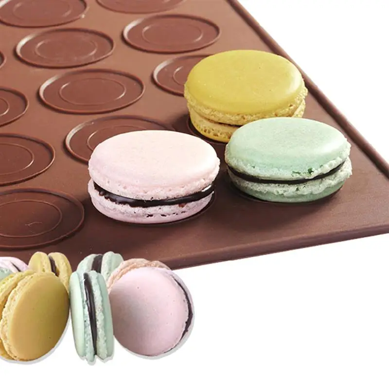 1PC Baking Mould Creative Round Cake Silicone Pad DIY Chocolate Cake Mold Cake Decorating Mold Baking Tool Chocolate Color