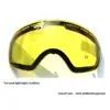 GOG 201 Lens Yellow Graced Magnetic Lens For Ski Goggles Anti-fog Spherical Ski Glasses Night Skiing Lens ► Photo 1/6