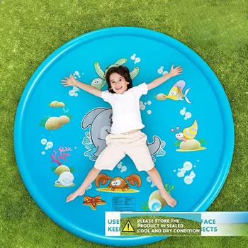 

Children Spray Water Cushion PVC Baby Kids Summer Outdoor Play Water Mat Games Beach Lawn Sprinkler Outdoor Beach Pool Toys
