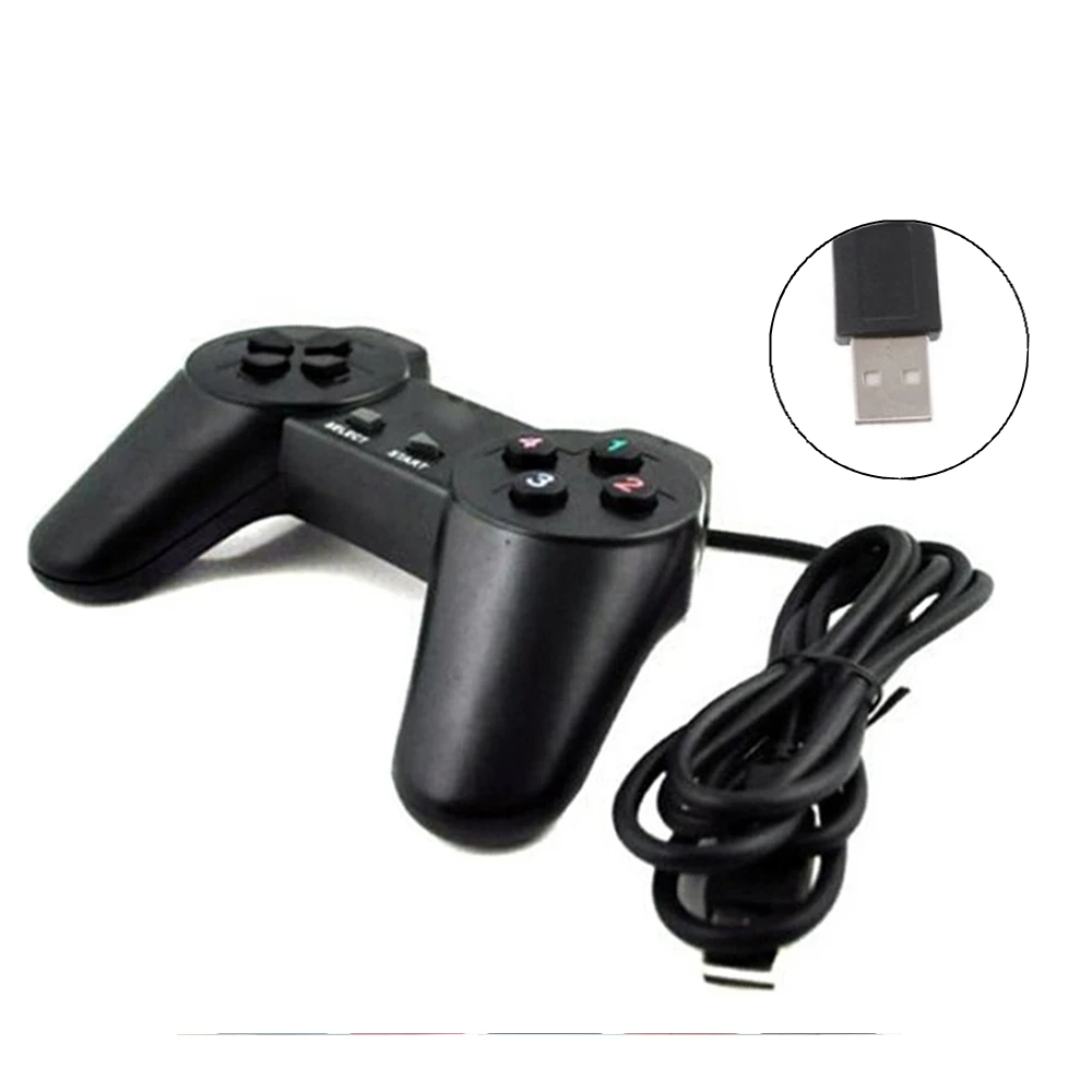 Проводной игровой джойстик Double Shock USB 2 0 простой контроллер геймпад для ПК