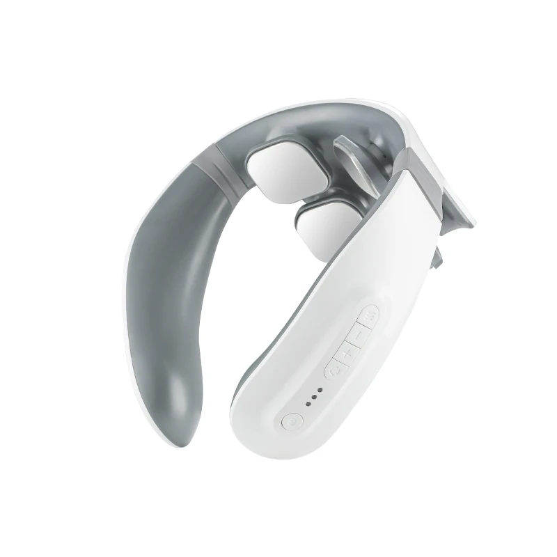 

Professional 4 Massage Heads Neck Massager Hot Compress Pulse Kneading Shoulder Massager Deep Tissue Pain Relieve Fatigue Office