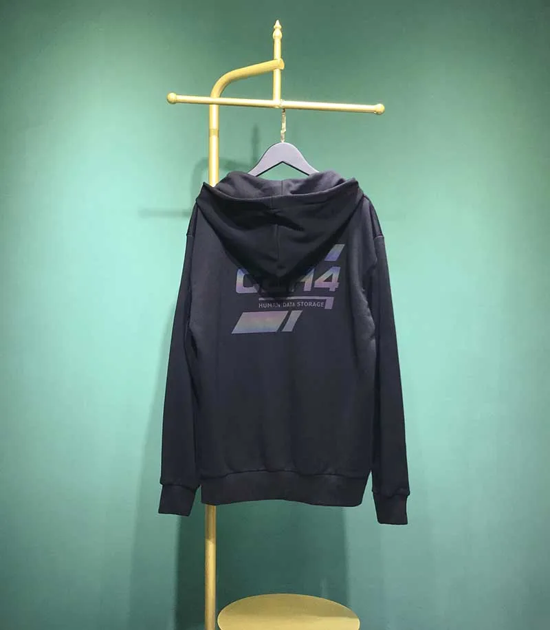 New HUAM C2H4 Hoodie High-end Tide brand C2H4 Letter Print Cotton Couple Black White Men Women C2H4 Hoodies