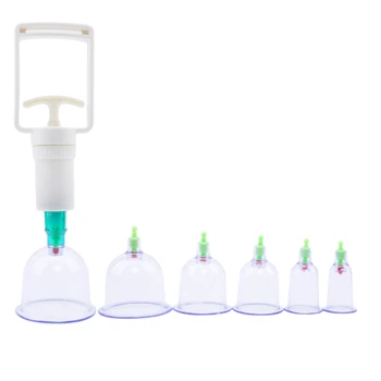 

6pcs/set Chinese Cupping Set Chinese Vacuum Cans Cupping Cup For Cellulite Suction Cup Anti-cellulite Massage Care Tool