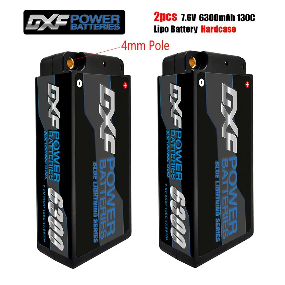 Аккумулятор DXF Lipo 2S Short 7 6 В 6300 мАч 130C 260C 4 мм графеновая Пуля для соревнований с