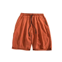 Хлопковые трикотажные шорты больших размеров, мужские повседневные летние короткие быстросохнущие уличные бегуны в стиле хип-хоп, мужские облегающие шорты для серфинга EE6DK