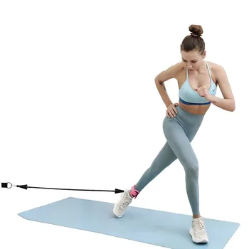 

Fitness Kit Leg Hip Training Stretch Belt Foot Ring Ankle Strap Set For Door Pull Rope Training Accessories