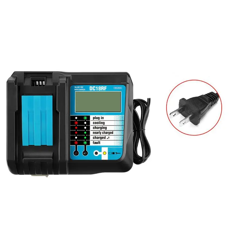 14,4-18 V зарядное устройство дисплей экран зарядки адаптер для Makita BL1415 1420