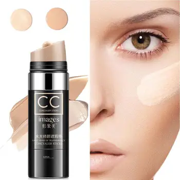 

Face Natural Oil-control CC Moisturizing Foundation Makeup Long Lasting Waterproof Whitening Brush CC Concealer Stick 30g
