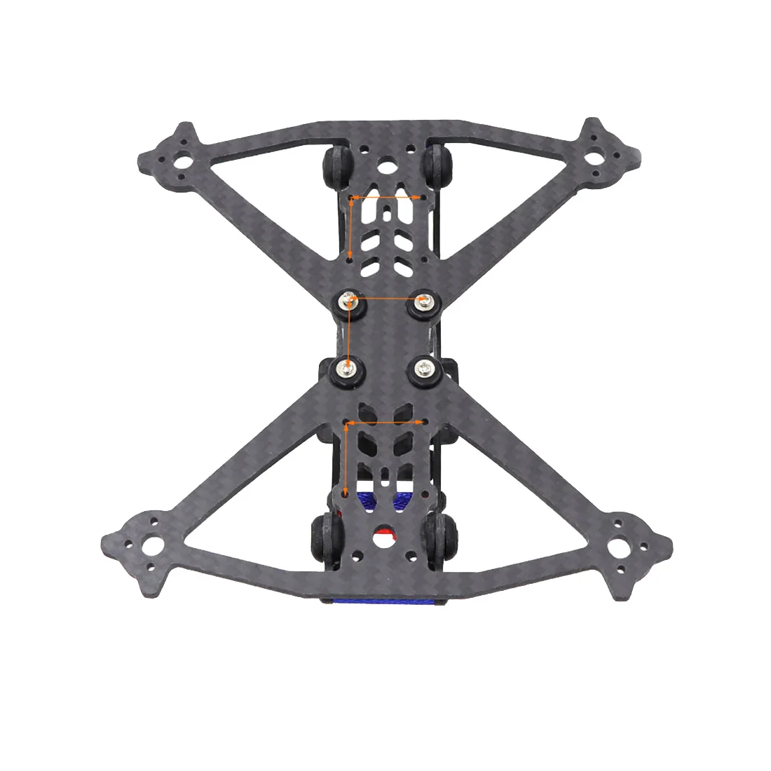 Kit châssis quadricoptère JMT Mini Acrobrat 163 3 pouces fibre carbone