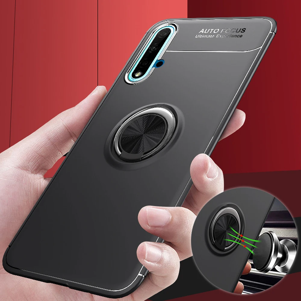 На магните с подставкой-держателем в виде кольца чехол для телефона huawei mate 9 10 pro P10