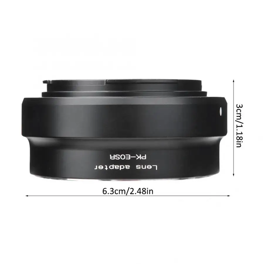 Metal Adapter Ring for Pentax PK Mount Lens to Fit for Canon for EOS R Full Frame Mirrorless Camera