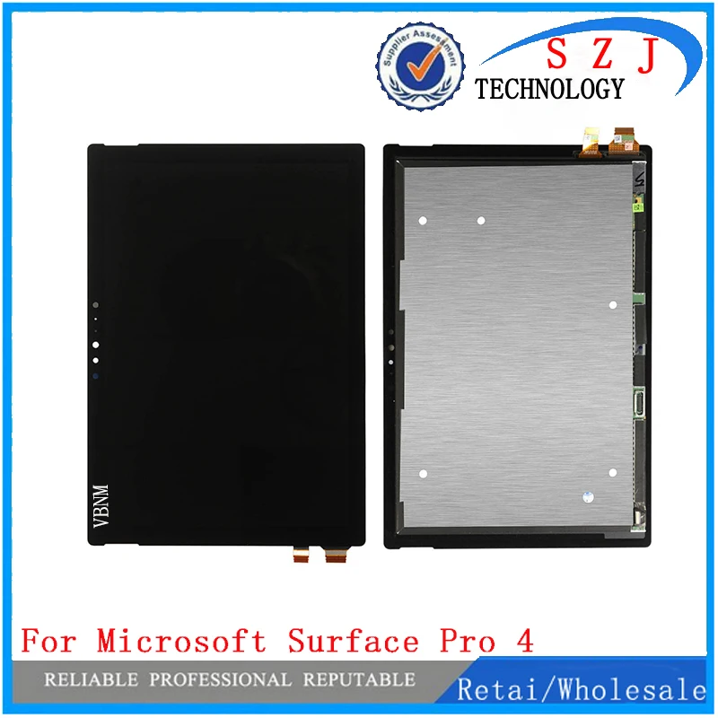 

New For Microsoft Surface Pro 4 Pro4 V1.0 1724 LTN123YL01-001 V1.0 lcd display with touch screen panel Assembly Free Shipping