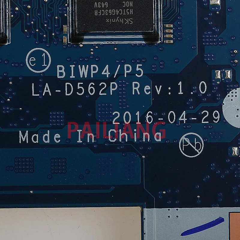PAILIANG ноутбук материнская плата для Lenovo Ideapad 110-14ISK I3-6100U материнская плата BIWP4/P5 LA-D562P 5B20M4104 tesed DDR4