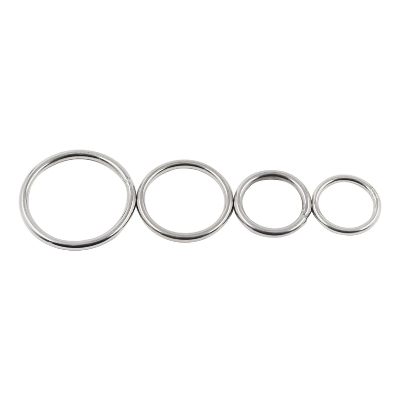 Metal Round Welded O Rings Thick:3mm-16mm / OD:15mm-100mm Stainless Steel  Ring