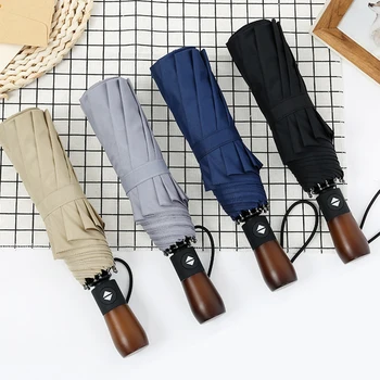 

Lydia Wind Resistant Three Folding Automatic Umbrella Rain Women Auto Luxury Big Windproof Umbrellas