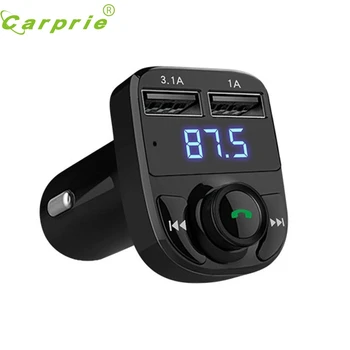 

CARPRIE Charger Handsfree Car Kit Bluetooth Wireless FM Transmitter LCD MP3 Player Car Accessories Radio Adapter USB Charger #A