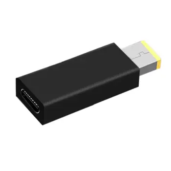 

Type-C Female to Rectangle Male USB PD Power Charger DC Power Adapter Converter for Lenovo-Thinkpad Laptop