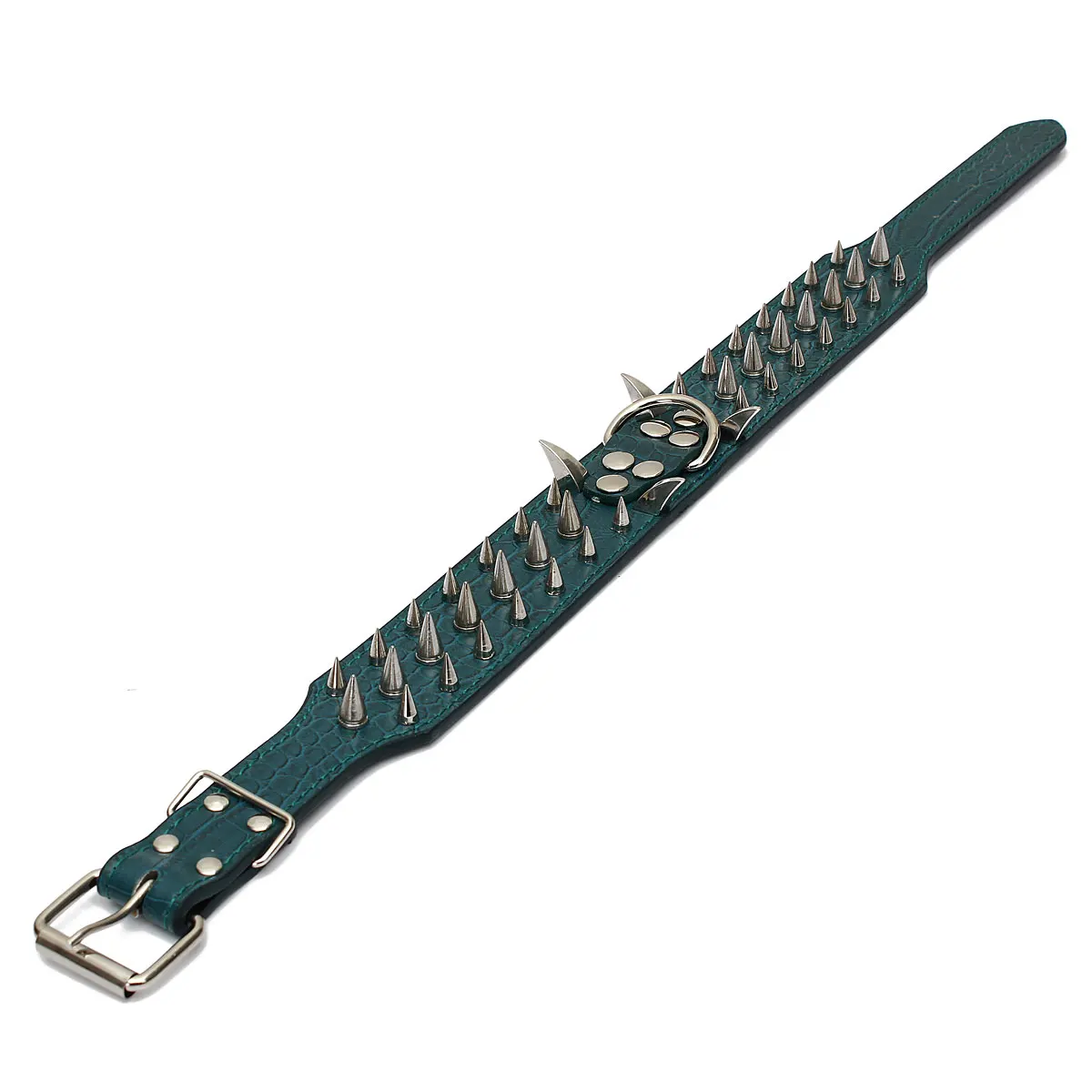 50-66cm 5 Color Pet Collars Dog Collars Personalised Pet Collar Spiked Studded Leather Pet Dog Mastiff Heavy Collar