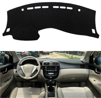 

SJ Car Inner Auto Dashboard Cover Dashmat Pad Carpet Sun Shade Dash Board Cover Fit For Nissan Tiida 2011 2012 2013 2014 15-2016