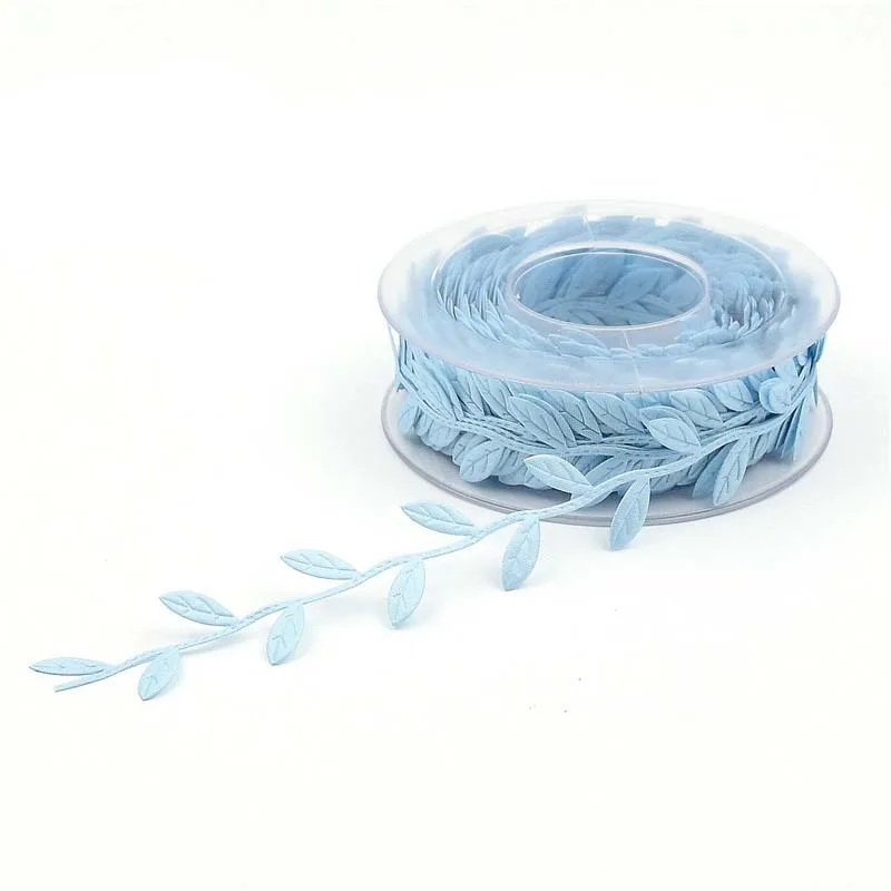 Leaf Lace Ribbon Wrap Gift Boxs Tree Leaf Ribbons Packaging DIY Party Wedding Handmade Decorations 5m/15m 2.5cm C2456, ribbon decoration,ribbon supplies,wrapping ribbon,lace trim ribbon