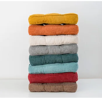 

Round and Square Shape Chair pillow Floor Cushion Solid Colors Office Chair Cushion