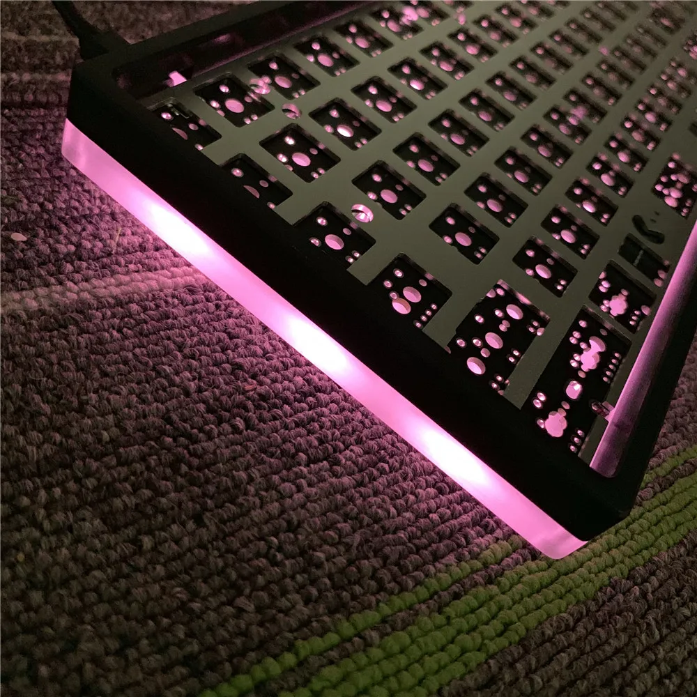 96 механическая клавиатура Набор DIY RGB Нижняя лампа|Комплекты мышь плюс