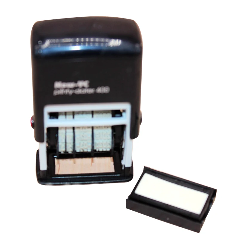 1 шт. винтажные пластиковые металлические штампы с надписями и датой резиновые